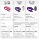 Смарт-вібратор для пар We-Vibe Sync Lite Aqua, 10 віброрежимів, можна поєднувати з проникним сексом