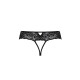 Кружевные стринги с доступом Passion SENIA THONG S/M, black