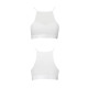 Спортивный топ с прозрачной вставкой Passion PS006 TOP L, white
