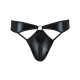Мужские стринги Passion 033 THONG PAUL S/M Black, под латекс