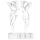 Комплект белья Passion CANNE SET XXL/XXXL, black, лиф-бандо, пояс-юбочка, стринги