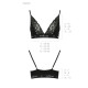 Эластичный топ с кружевом Passion PS001 TOP XL, black