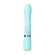 Роскошный кролик с ротацией и вибрацией Pillow Talk Lively, Teal, кристалл Сваровски, тройной отрост