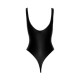 Боди Noir Handmade F244 Powerwetlook body with high cut bottom hem - M