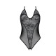 Боди с ажурным декором и открытым шагом Passion URSULA BODY S/M, black