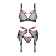 Комплект Obsessive Novenes 3-pcs set M/L