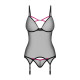 Корсет Obsessive Novenes corset & thong M/L