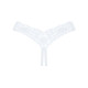 Кружевные танга Obsessive Heavenlly crotchless thong  XL/2XL, с доступом