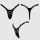 Трусики для страпона Strap-On-Me Leatherette Harness Fabulous - One Size - Black Glossy