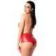 Шорти Noir Handmade F356 Red powerwetlook shorts - M