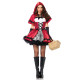 Эротический костюм Красной шапочки Leg Avenue Gothic Red Riding Hood S, платье, накидка