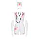 Эротический костюм медсестры Obsessive Emergency dress S/M, white, платье, стринги, перчатки, чепчик