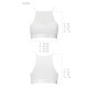 Спортивный топ с прозрачной вставкой Passion PS006 TOP M, white