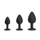 Набор силиконовых анальных пробок BMS Roses Til’ Dawn Silicone Anal Plug Kit (повреждена упаковка!!!)