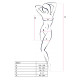 Бодистокинг Passion BS027 white, платье-сетка на бретелях, очень откровенное