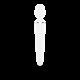 Вибромассажер Satisfyer Wand-er Woman (White/Chrome), водонепроницаемый, мощный, размер XXL