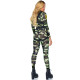 Эротический костюм десантницы Leg Avenue Pretty Paratrooper M, комбинезон, портупея