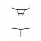 Трусики-стрепы Passion Exclusive SHELLY THONG XXL/XXXL, black