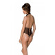 Эротическое боди Passion TRISHA BODY, S/M, beige, с открытыми чашками