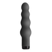 Вибратор S Pleasures Bullets Obsidian, черный, в виде ряда шариков, 10 режимов, диаметр 4,2 см