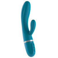 Вибратор-кролик Liebe Bend It Plus Ocean Blue, гибкий, 2 мотора, 10 режимов