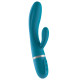 Вибратор-кролик Liebe Bend It Plus Ocean Blue, гибкий, 2 мотора, 10 режимов