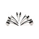 Набор колец с когтями Master Series Five-Piece Sensation Claw Rings - Silver