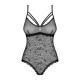 Кружевное боди с доступом Obsessive 818-TED-1 teddy M/L, черное