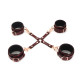 Кожаная крестовина Liebe Seele Wine Red Hogtie