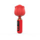 Вібромасажер Loviss Rose Mini Massage Wand Vibrator, головка у вигляді троянди, 9 режимів
