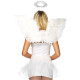 Набор аксессуаров «Ангел» Leg Avenue Angel Accessory Kit, крылышки из перьев, нимб