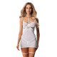 Бэби-долл Obsessive Arrowel White chemise S/M