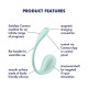 Віброяйце Satisfyer Smooth Petal Connect App Light Blue