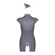 Эротический костюм стюардессы Obsessive Stewardess 3 pcs costume grey S/M (мятая упаковка!!!)
