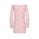 Прозрачная сорочка с длинным рукавом Passion YOLANDA CHEMISE S/M, pink, трусики
