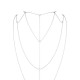 Цепочка для спины Bijoux Indiscrets Magnifique Back and Cleavage Chain - Silver, украшение для тела