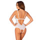Эротическое полупрозрачное боди Obsessive Heavenlly crotchless teddy XL/2XL, с доступом