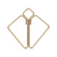 Зажимы для сосков с тяжелой подвеской LOCKINK Nipple Clamps with Heavy Pendant - Golden