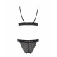 Комплект белья Passion Exclusive GLAMISS SET S/M, black