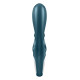 Смартвібратор-кролик Satisfyer Hug Me Bluegrey, 2 мотори, діаметр 4,2см, широка кліторальна частина