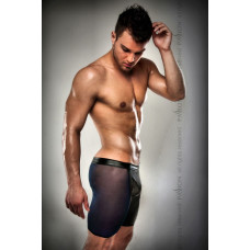 Распродажа!!! Прозрачные мужские шортики Passion 026 SHORT black S/M