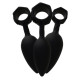 Набор анальных пробок Bathmate Anal Training Plugs, диаметр 2,5см - 3,1см - 3,8см