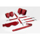 Набор Feral Feelings BDSM Kit 5 Red, наручники, поножи, крестовина, маска, паддл