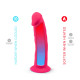 Фалоімітатор з вібрацією SilexD Henry Vibro Pink (MODEL 2 size 7in) + LRS, діаметр 4,4 см