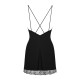 Сорочка и трусики Obsessive Bella Rou chemise & thong XS/S