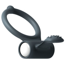 Эрекционное кольцо Dorcel Power Clit Black V2 с вибрацией (мятая упаковка)