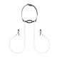 Зажимы с кляпом для сосков  Bedroom Fantasies: Nipple Clamps & Silicone Gag Ring