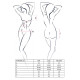 Комплект белья Passion RAMONA SET XXL/XXXL, black, лиф, стринги, широкий пояс с оборкой