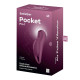 Вакуумний кліторальний стимулятор із вібрацією Satisfyer Pocket Pro 1 Purple