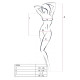 Бодистокинг с имитацией корсетной шнуровки Passion BS094 One Size, red, цветочный узор, с доступом